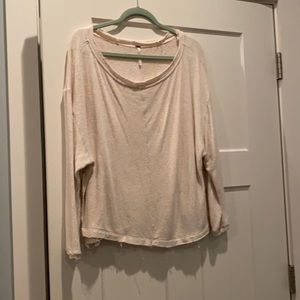 Free People loose end sweatshirt